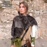 Medieval Hooded Fur Cowl