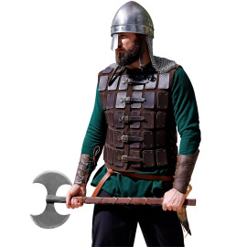 Kožená vesta, bringantina bez rukávů Vikingský válečník