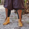Mongolian Warrior Leather Greaves