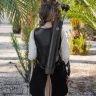 Leather Back Arrow Quiver with Body Straps
