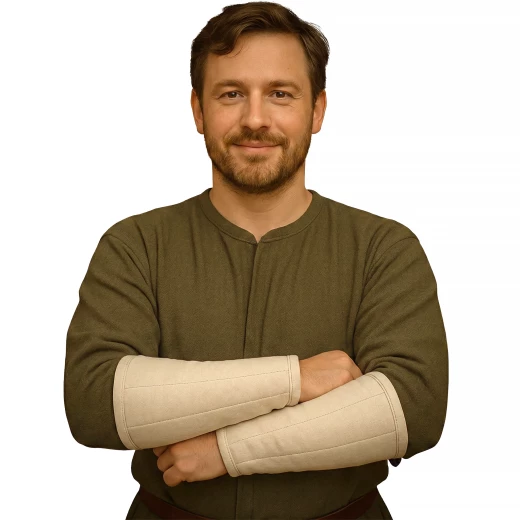 Gepolsterte Armschienen mit Lederschnurverschluss - Outlet