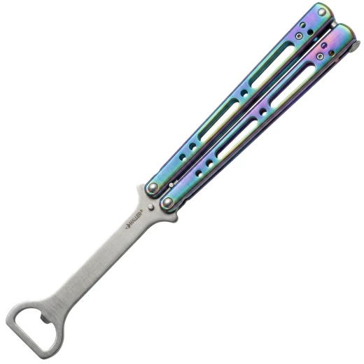 Rainbow Balisong Butterfly and Bottle Opener - Outlet