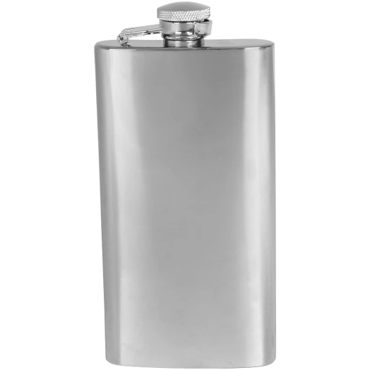 Elongated hip flask stainless steel 140 ml