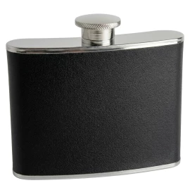 Elegant Black Stainless Steel Hip Flask - Outlet