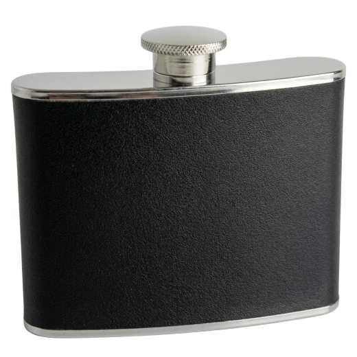 Elegant Black Stainless Steel Hip Flask - Outlet