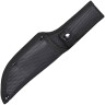 Taktický celoocelový nůž s nylonovým pouzdrem, černá povrchová úprava