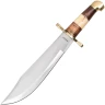 Großes Bowie-Messer "Frontiersman" mit Griff aus Holz und Knochen – Massive 270 mm Klinge