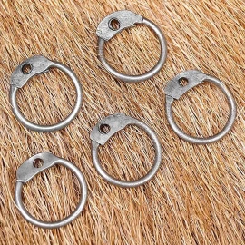 Lose Kettenringe zum Vernieten – Natur, 9 mm (1 kg)