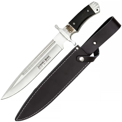 Bowie-Messer mit Hirschhorn und Pakkaholz Griff - Outlet