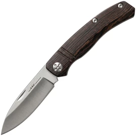 EDC knife with exotic wood handle - Outlet