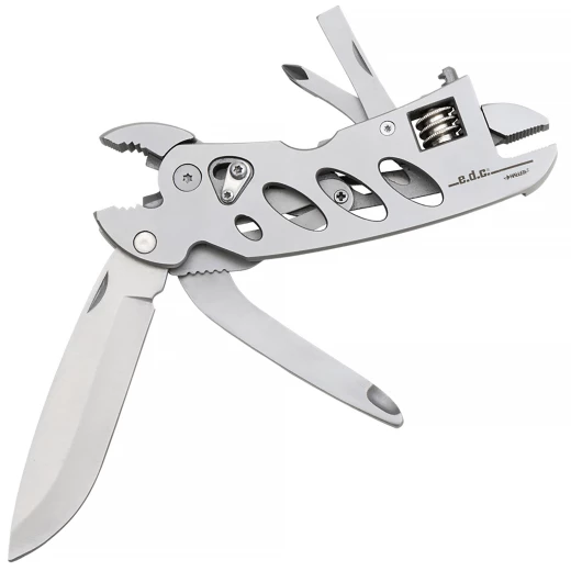 Taktisches EDC Taschen-Multitool aus Edelstahl mit verstellbarem Schraubenschlüssel - Outlet