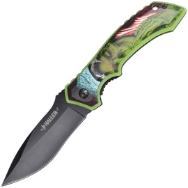 Zombie pocket knife with phosphorescent handle