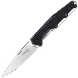 Haller Select VINDUR Folding Pocket Knife Black / Gray, Slim EDC Knife