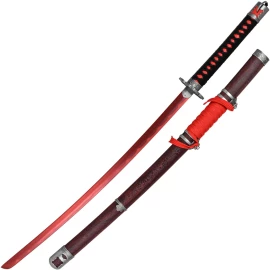 Dekoratives Katana Fushigiri (Mortal Blade) aus Sekiro: Shadows Die Twice, Rote Klinge