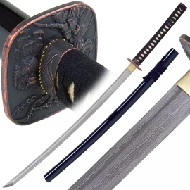 Fujisan Katana, Sharp Sword from Folded 1045 Damascus Steel
