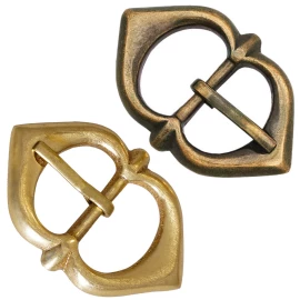 Pointed Spectacle Buckle, 14th-15th Century, for 15mm Straps, Set of 5