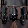 Blackened Fantasy Cuirass with Tassets, Knight Armour for LARP - Outlet