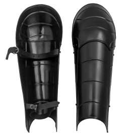 Blackened Greaves with Knee Cops made from 1.2 mm steel