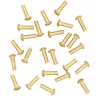 Messingnieten mit Rundkopf 4x13 mm, 25 Stück Set