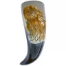 Vikinský picí roh "Fenrir", ručně rytý, 200-300 ml - Outlet