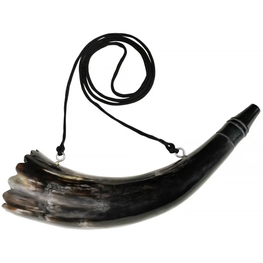 Wikinger Signalhorn aus echtem Horn, 25-30 cm - Outlet