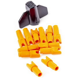 Ravin oranžové končíky pro šípy do kuše, sada 12 ks s montážním klíčem