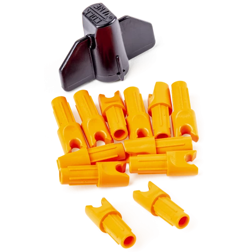 Ravin High-Impact Polymer Replacement Nocks for Crossbow Bolts, 12-Pack with Tool