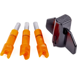 Ravin Lighted Nocks Orange – High-Visibility LED Illuminated Nocks for Ravin Arrows, 3-Pack
