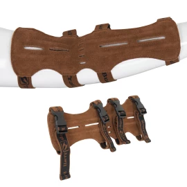 Buck Trail Essential Long Traditional Leather Armguard – 28cm Premium Suede