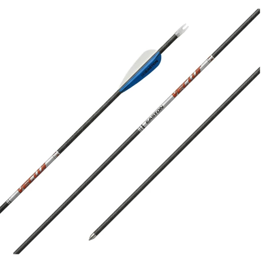 12er Set Easton Vector 4mm Carbonpfeile – Ready-to-Shoot Komplettpaket für das Bogenschießen