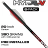 Killer Instinct HYPR-V 20" Carbon Crossbow Bolts with V-Track™ Nocks (6-Pack)