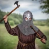 Viking Spectacle Helmet with Chainmail Camail – Gjermundbu Style - Outlet