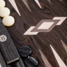 Backgammon Ebenholz-Maserknolle 48x30cm, limitierte Auflage