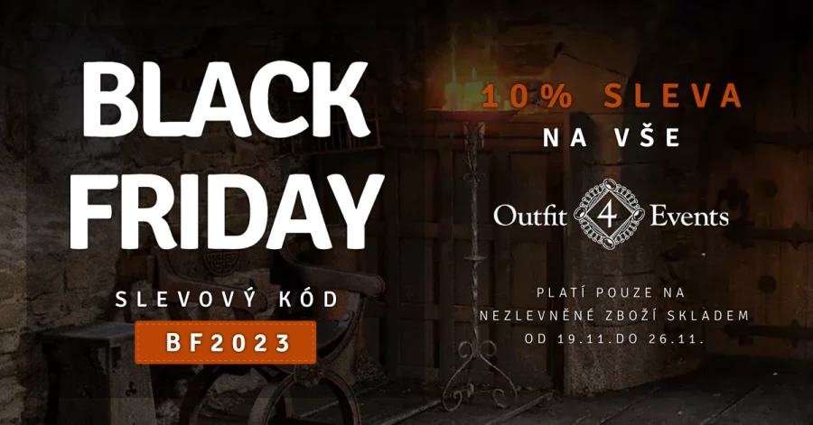 Black Friday - 10% SLEVA NA VŠE