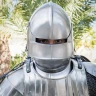 German Sallet Helmet with Visor – 15th Century Gothic Armor