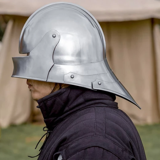 German Sallet Helmet with Visor – 15th Century Gothic Armor