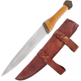 Ostrý saský nůž Scramasax s keltským uzlem - Outlet
