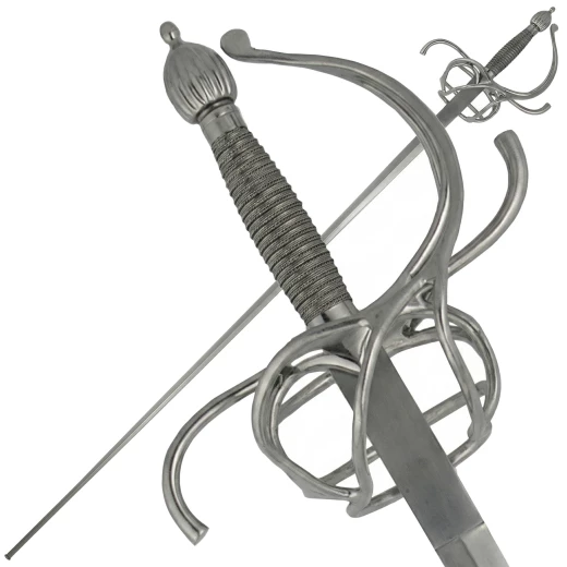 Cvičný rapír s páskovým košem a drátěnou rukojetí - Outlet