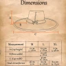 Embossed Leather Hat "Flandes" – Musketeer & Pirate Style - Outlet
