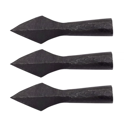 Středověké hroty šípů „Diamant“ s tulejkou – 3 kusy - Outlet