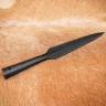 Geschwärzte, blattförmige Speerspitze, 29,2 cm, Kohlenstoffstahl