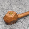 Shire Churchwarden Long Stem Smoking Pipe, Acacia Wood with Brass Mesh