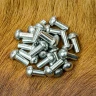 Nieten mit Rundkopf, 16x4 mm, aus Baustahl, 25er-Pack