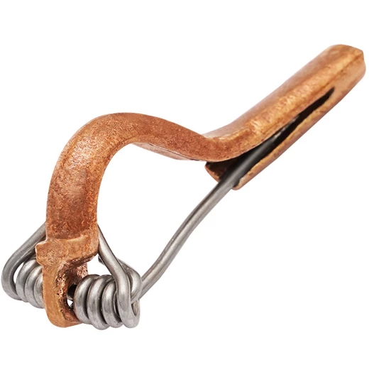 Einfache römische Gewandfibel / Brosche 45x19mm, Bronzeabguss im Wachsausschmelzverfahren