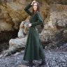 Středověké bavlněné šaty "Lučištnice", zelené
