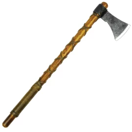 Simple Viking Axe with Leather Wrapped Handle 63cm