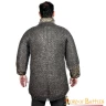 Stainless-Steel Chainmail Shirt with Half Sleeves, Riveted Flat Rings, ID 9 mm