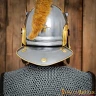 Roman Centurion Helmet with Crest and Leather Liner