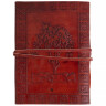 Leather Journal with Celtic Cross and Tree of Life