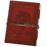 Kožený zápisník s keltským křížem a stromem života